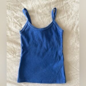 Aritzia Homestretch Ribbed Tank Top 2XS Blue